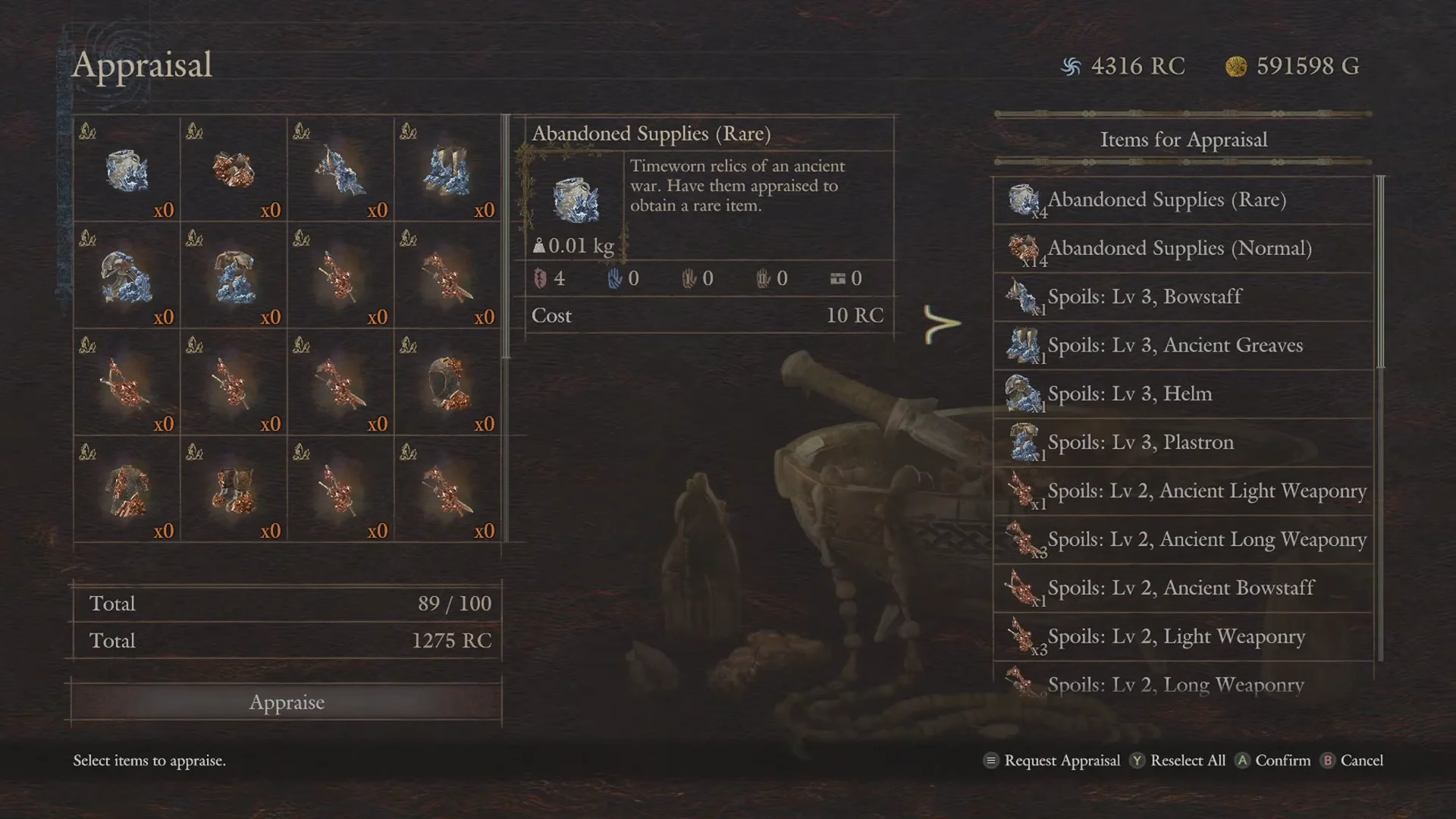 Appraising Spoils with Jiera