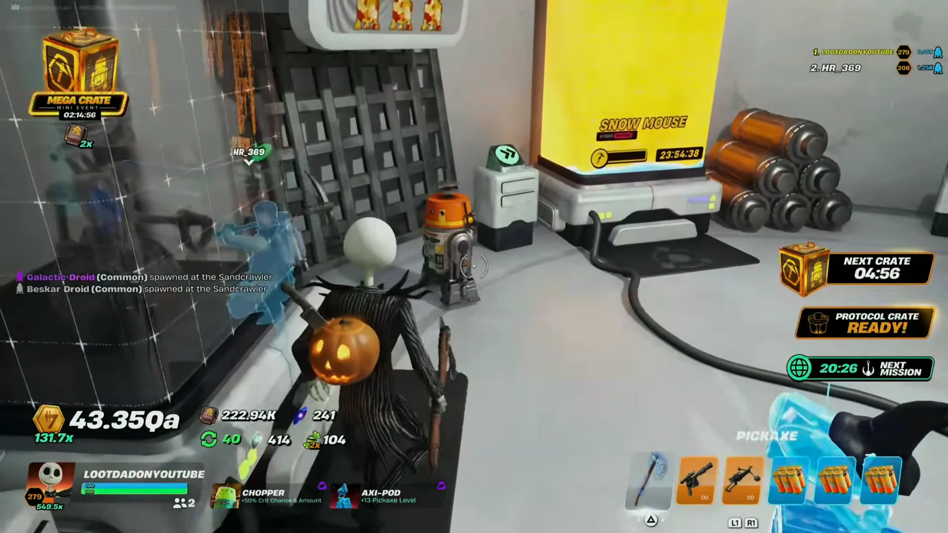 Highlighting the Pickaxe Level Stat