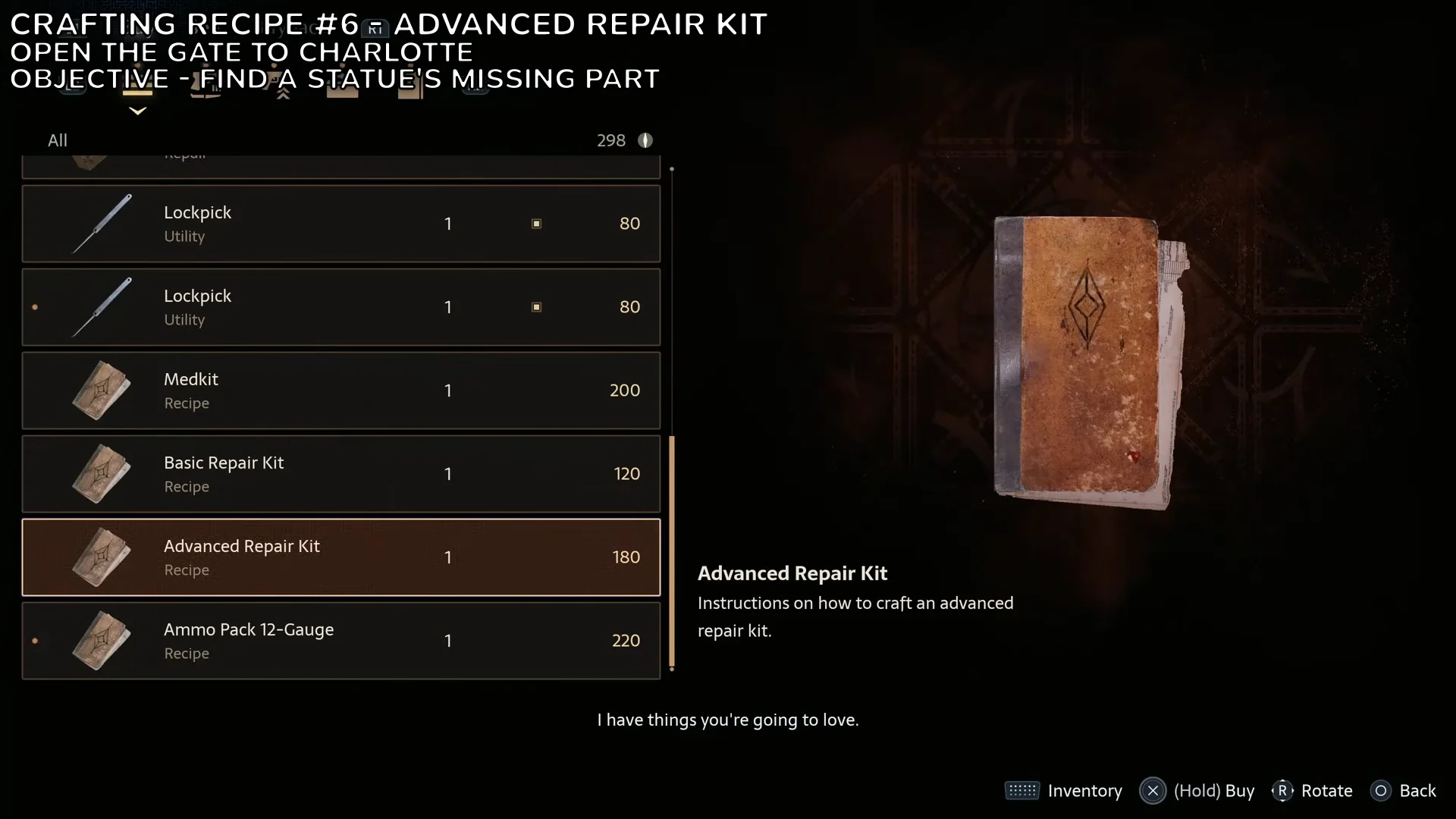 Recipe #6: Advanced Repair Kit