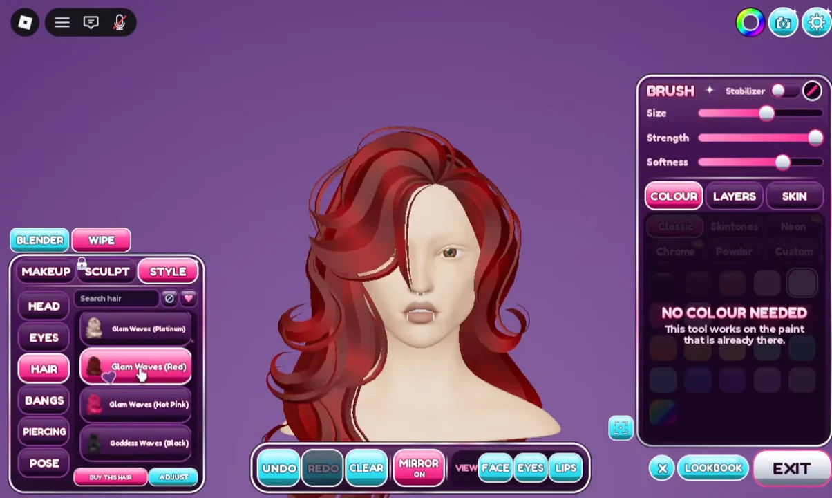 Testing Hair Colors and Finishing