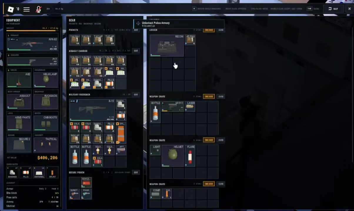 Unlocking Police Armory