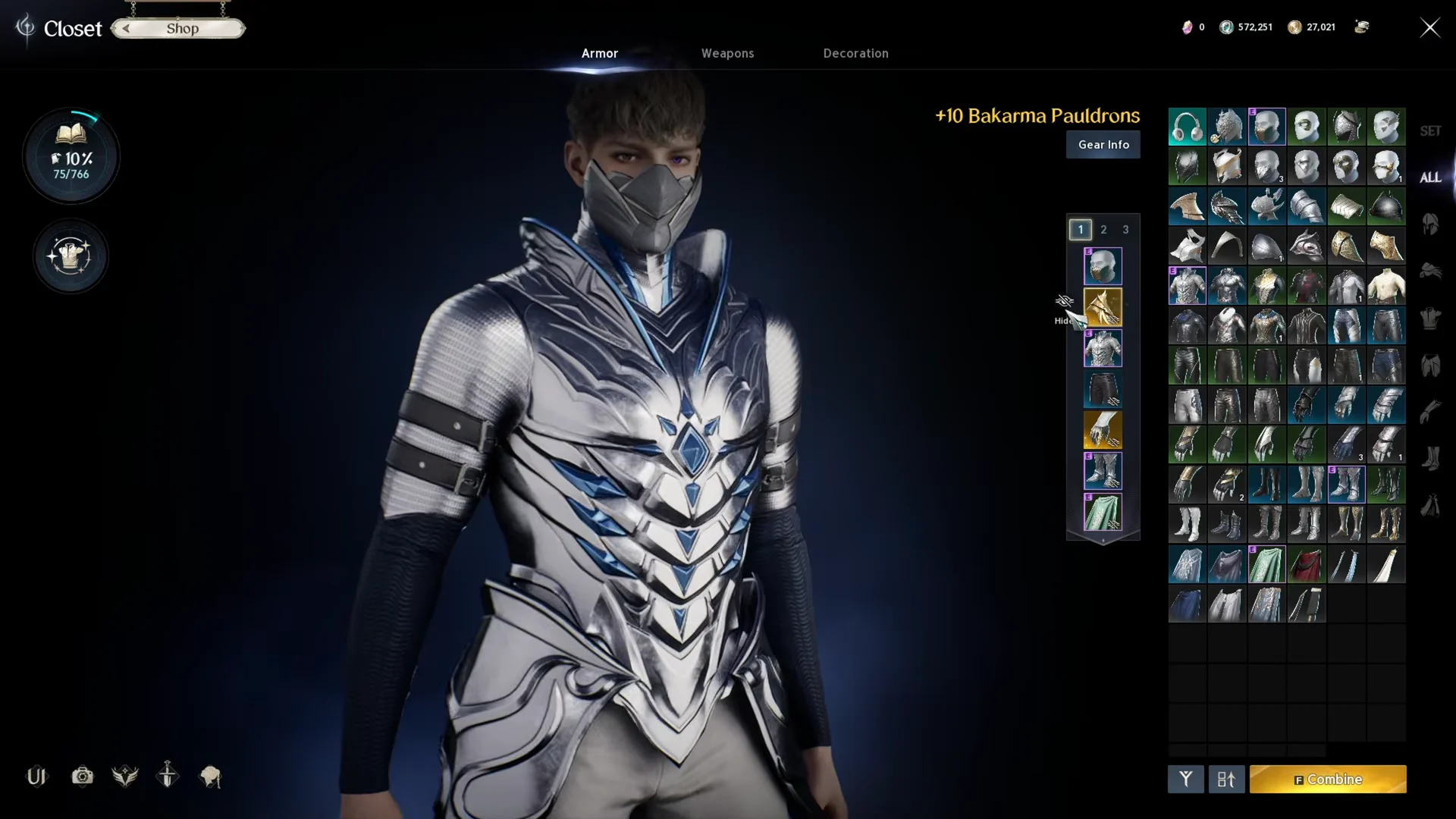 Toggling Armor Visibility
