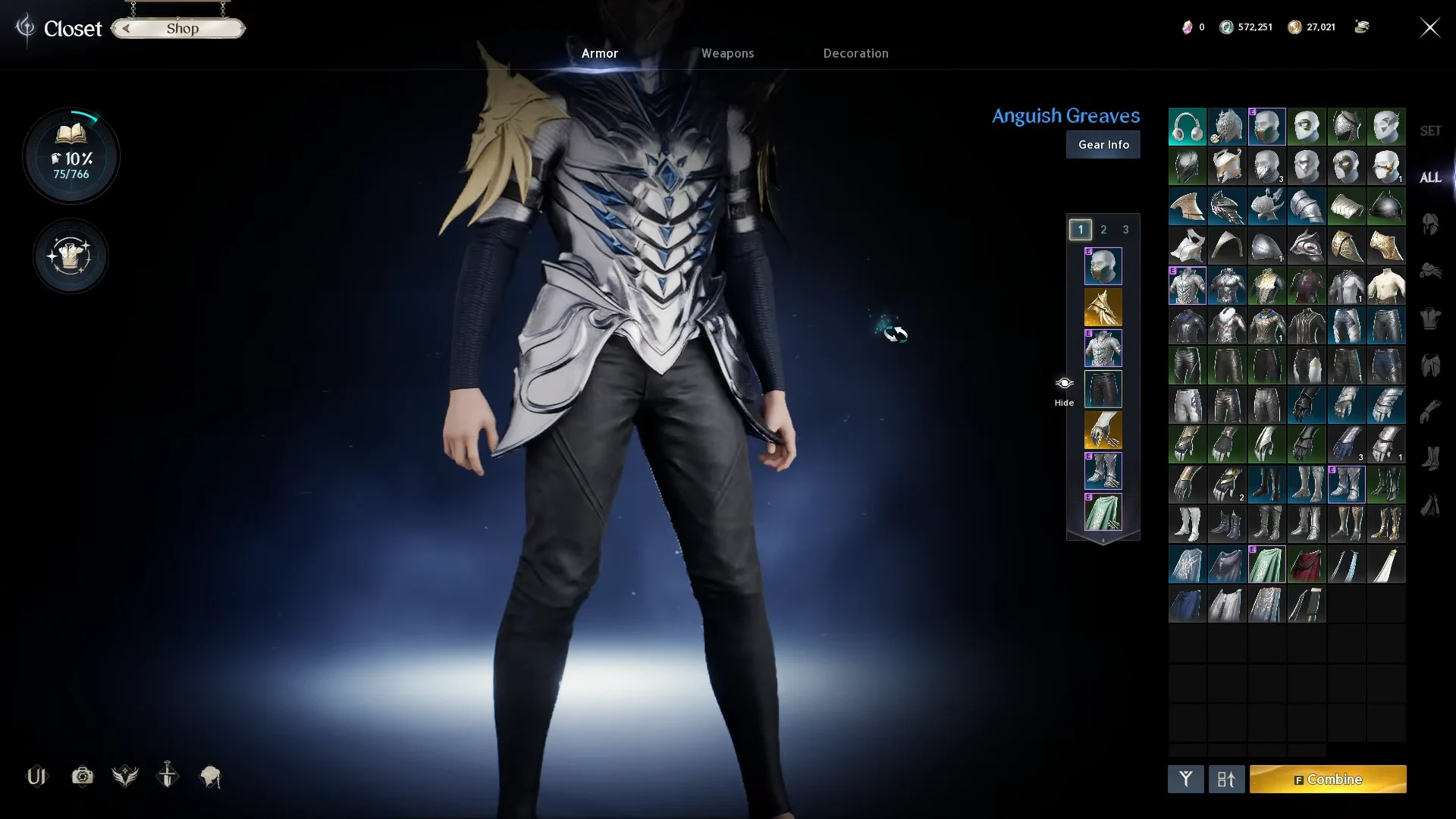 In-Game Armor Check