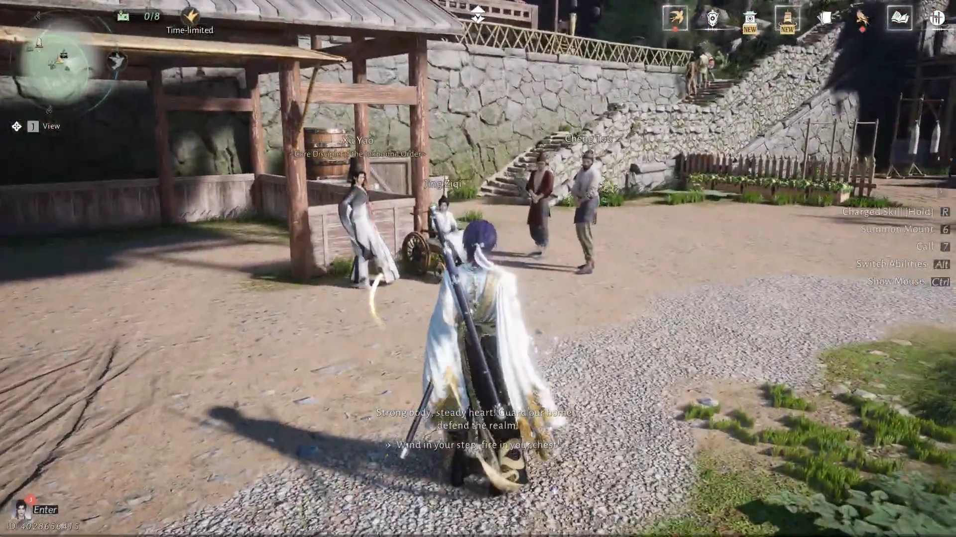 Traveling into the Inkbound Order Courtyard