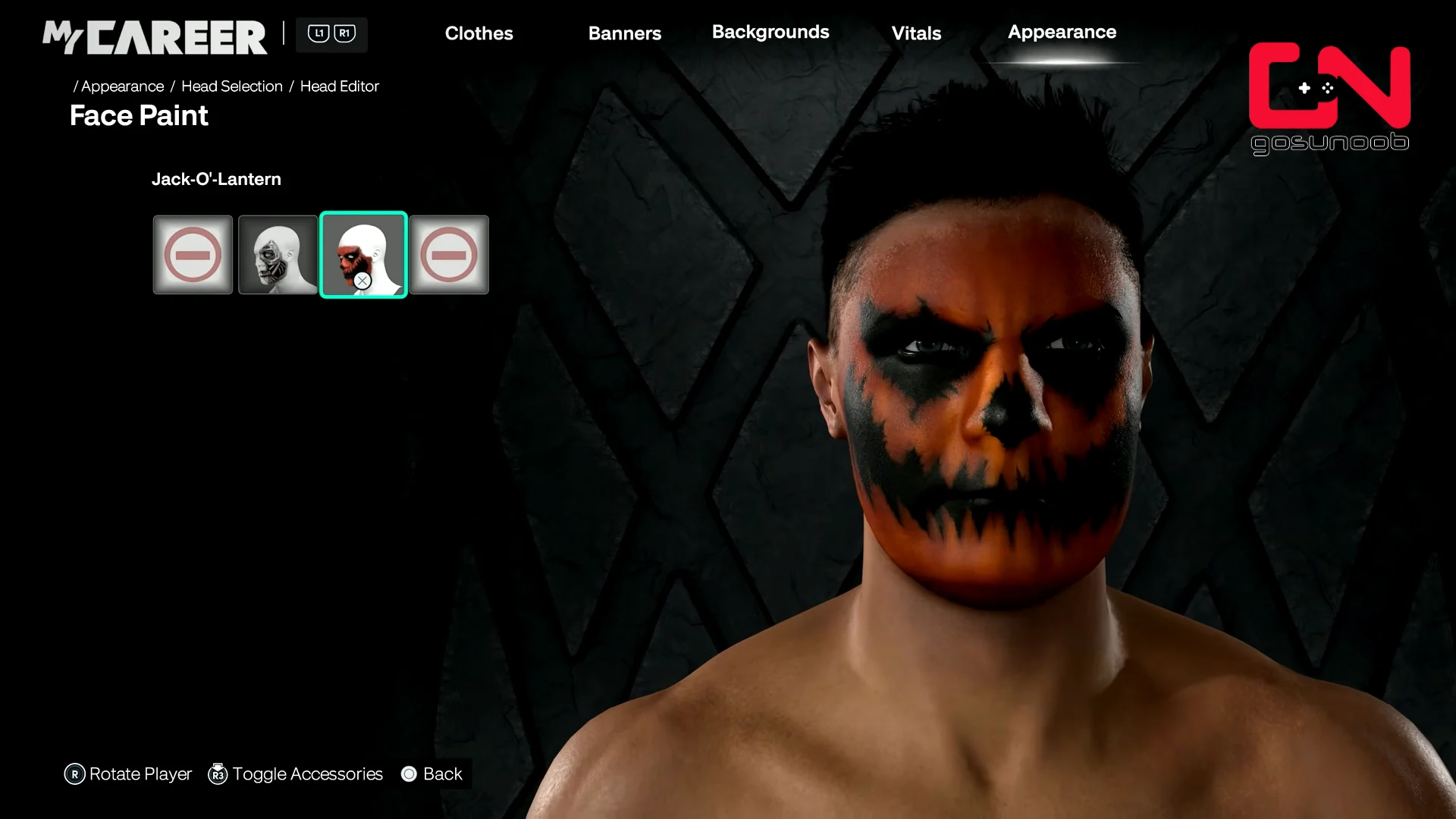 Equipping Facepaint