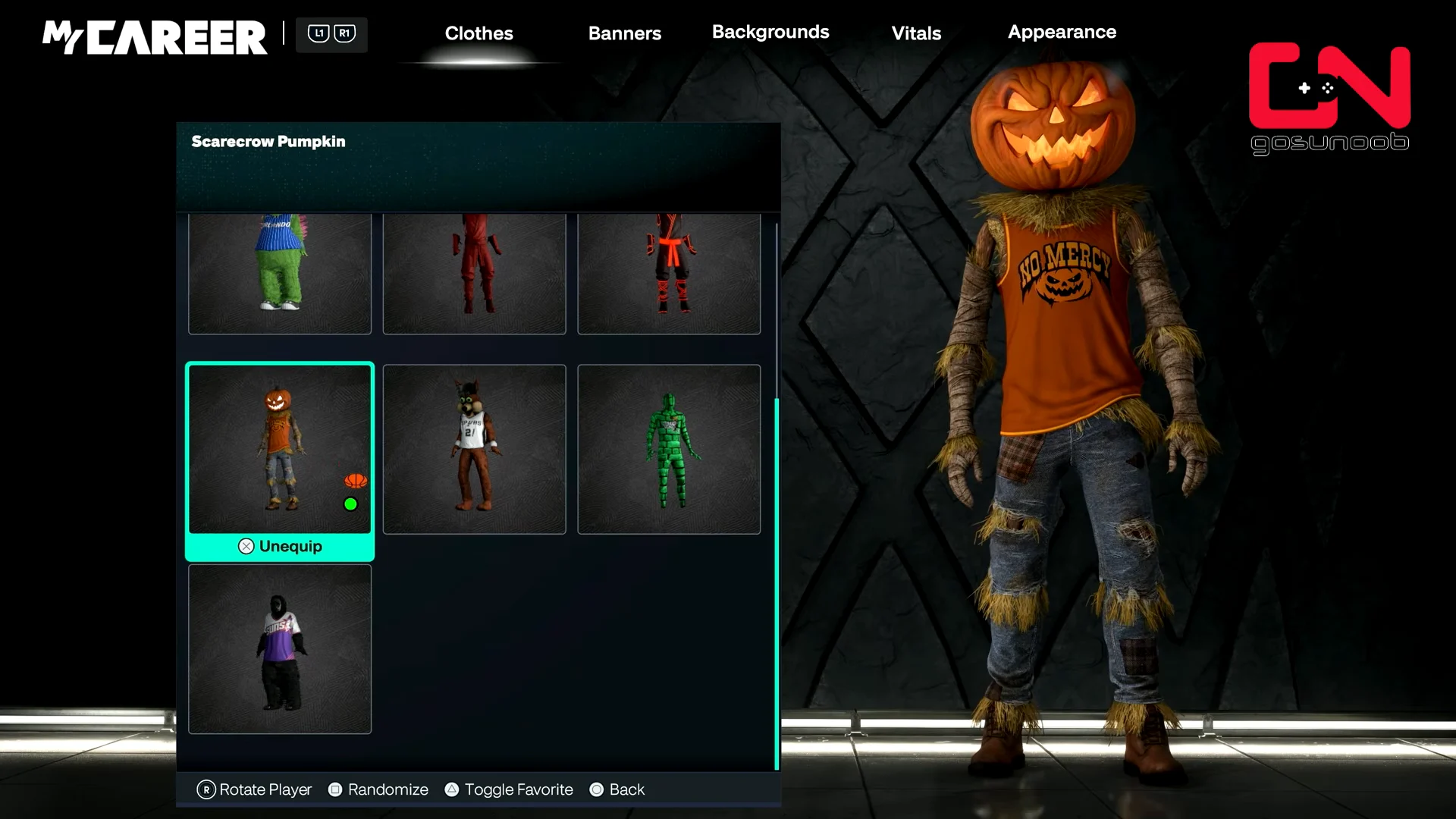 Equipping Mascot