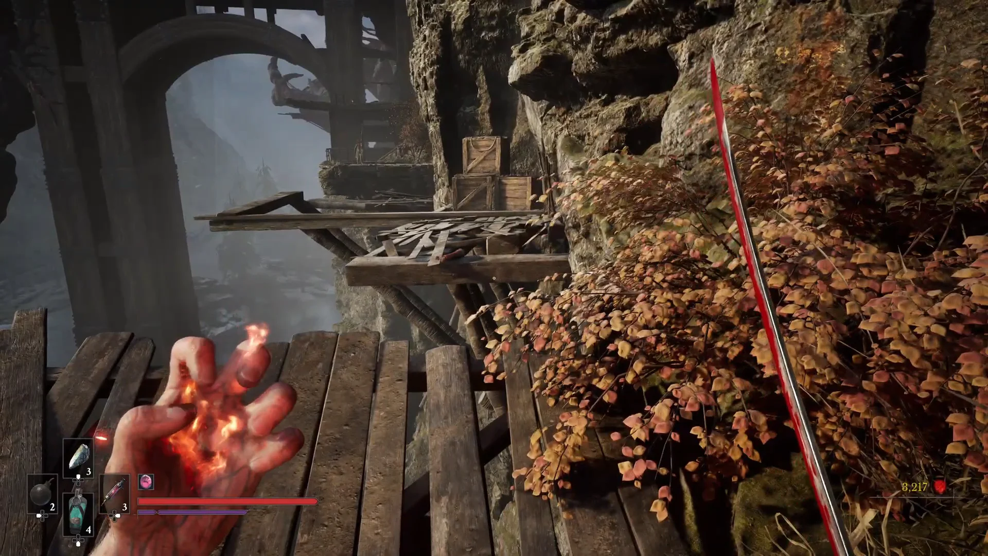 Ascending the Ladder and Cave Exit