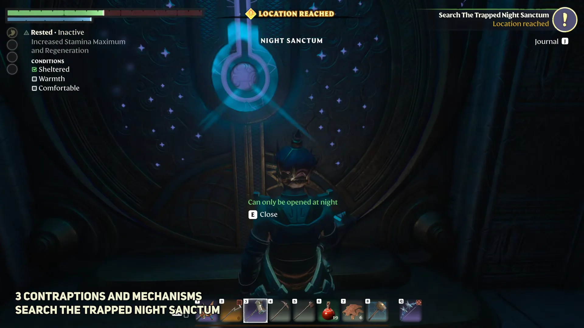 Entering Night Sanctum