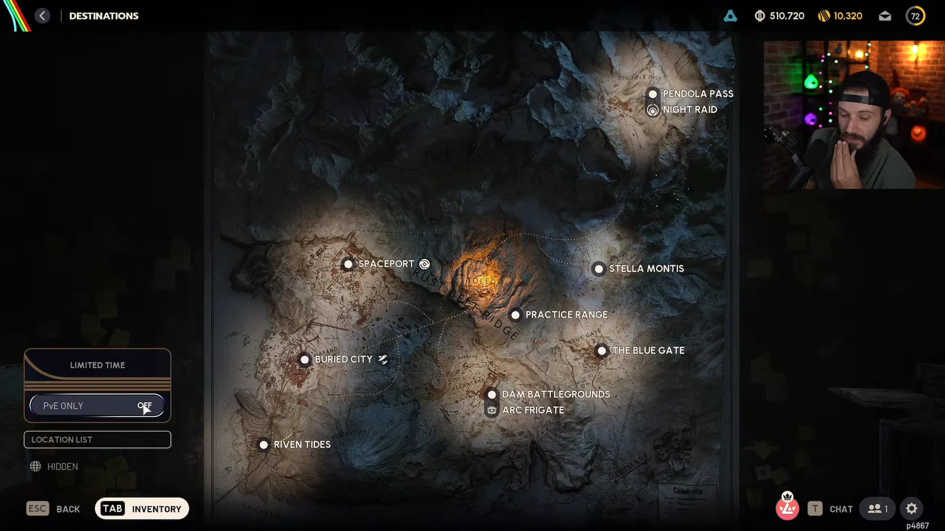 PvE Map Differences