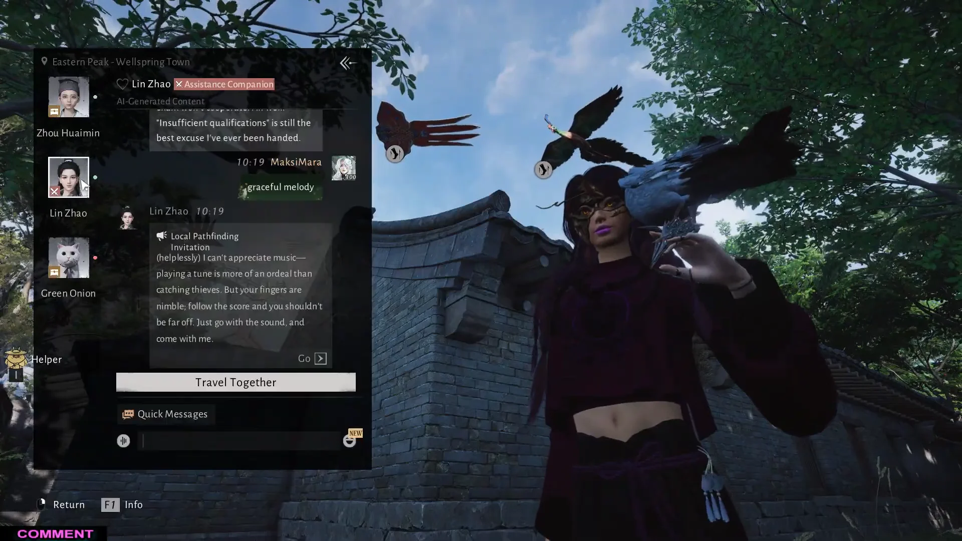 Summoning Lin Zhao via Chat