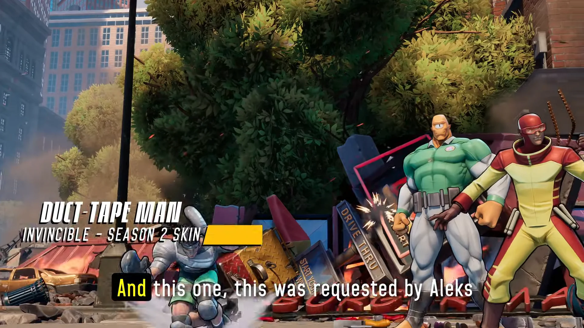 Duct-Tape Man Skin Reveal