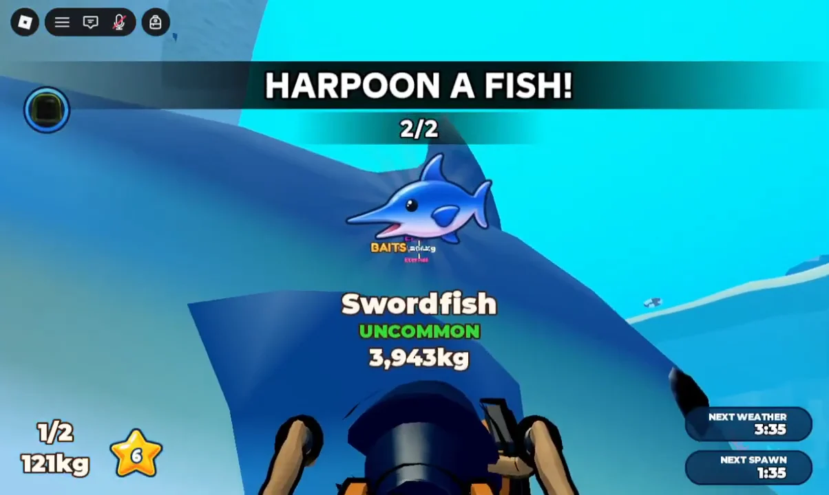 Harpooning First Fish