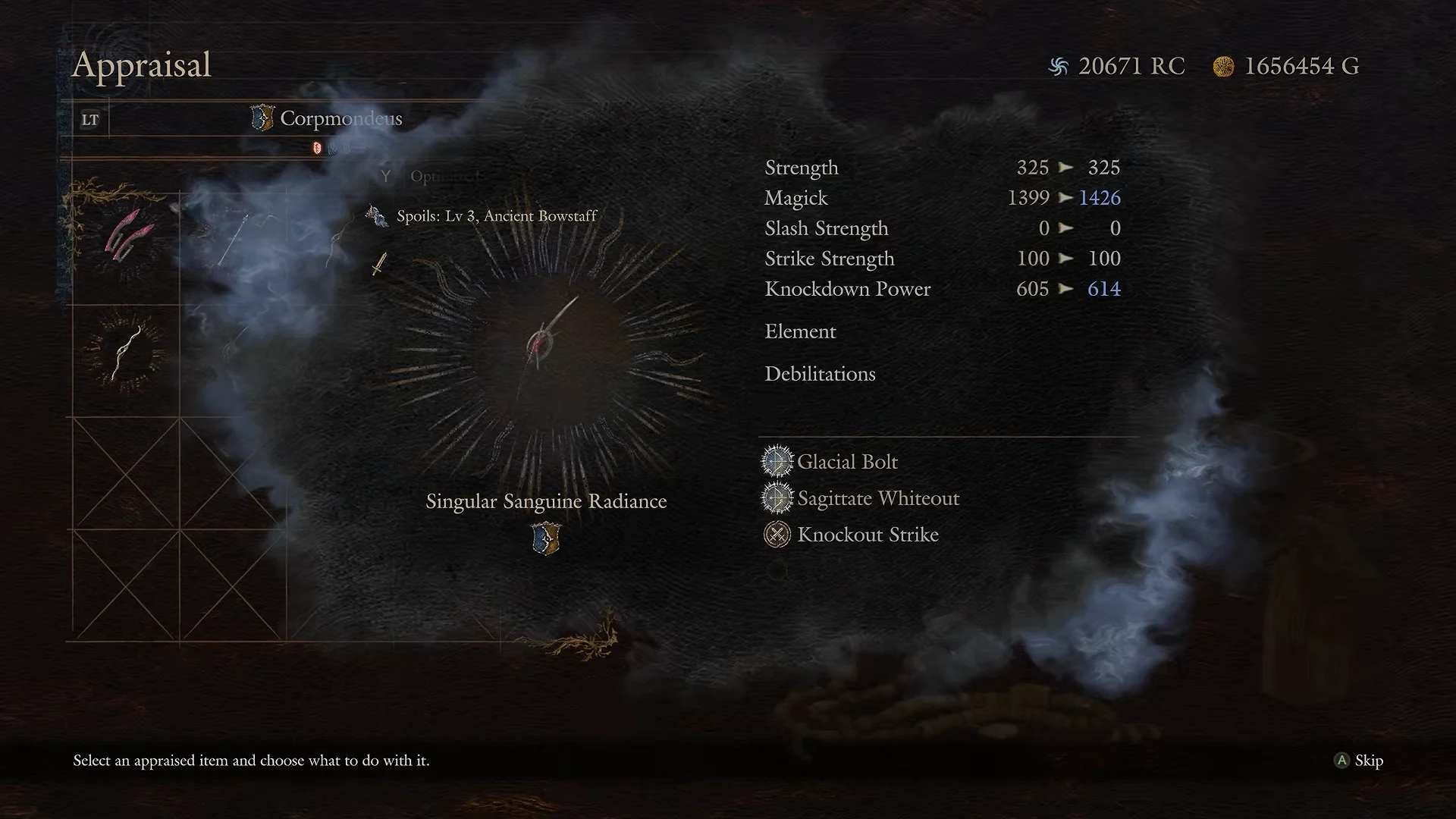 Appraising Yeti Spoils