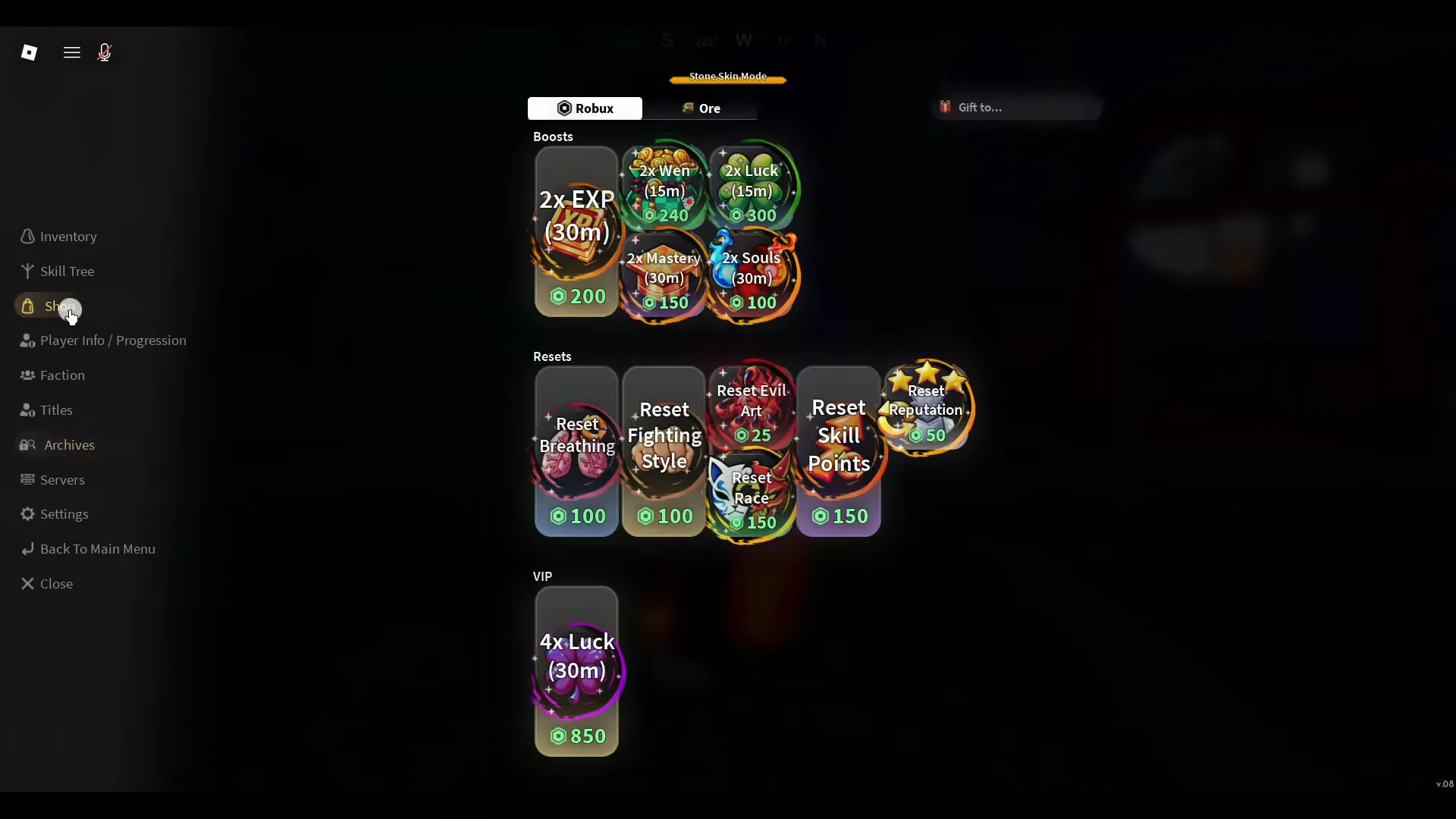 Shop Resets Overview