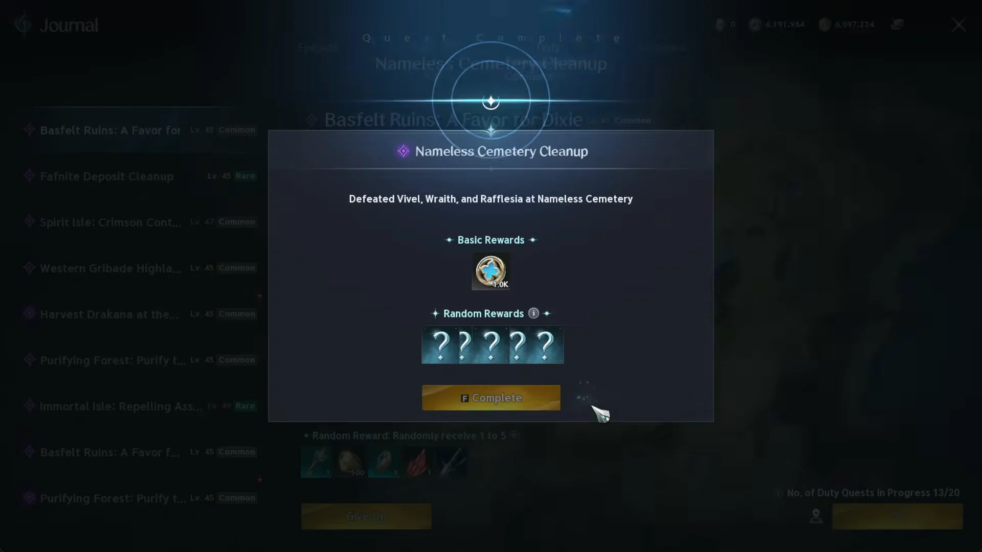 Turning in Command Quests