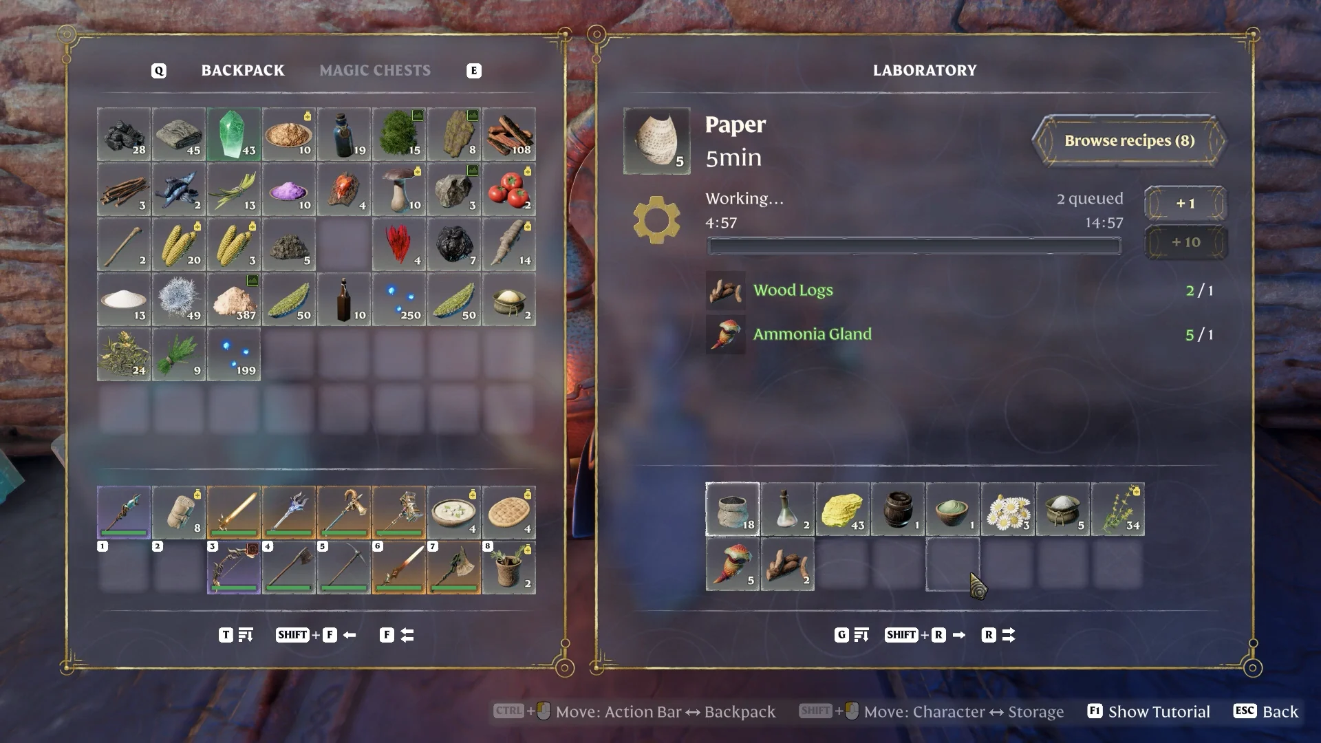 Laboratory Paper recipe (5 min