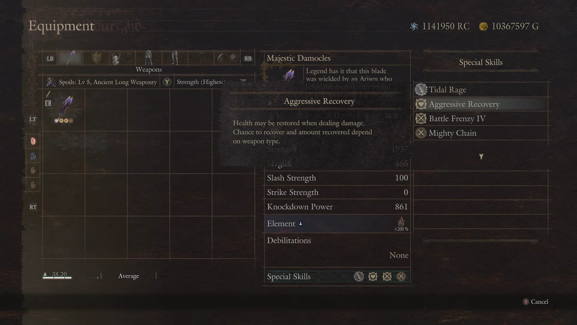 Weapon: Majestic Damocles
