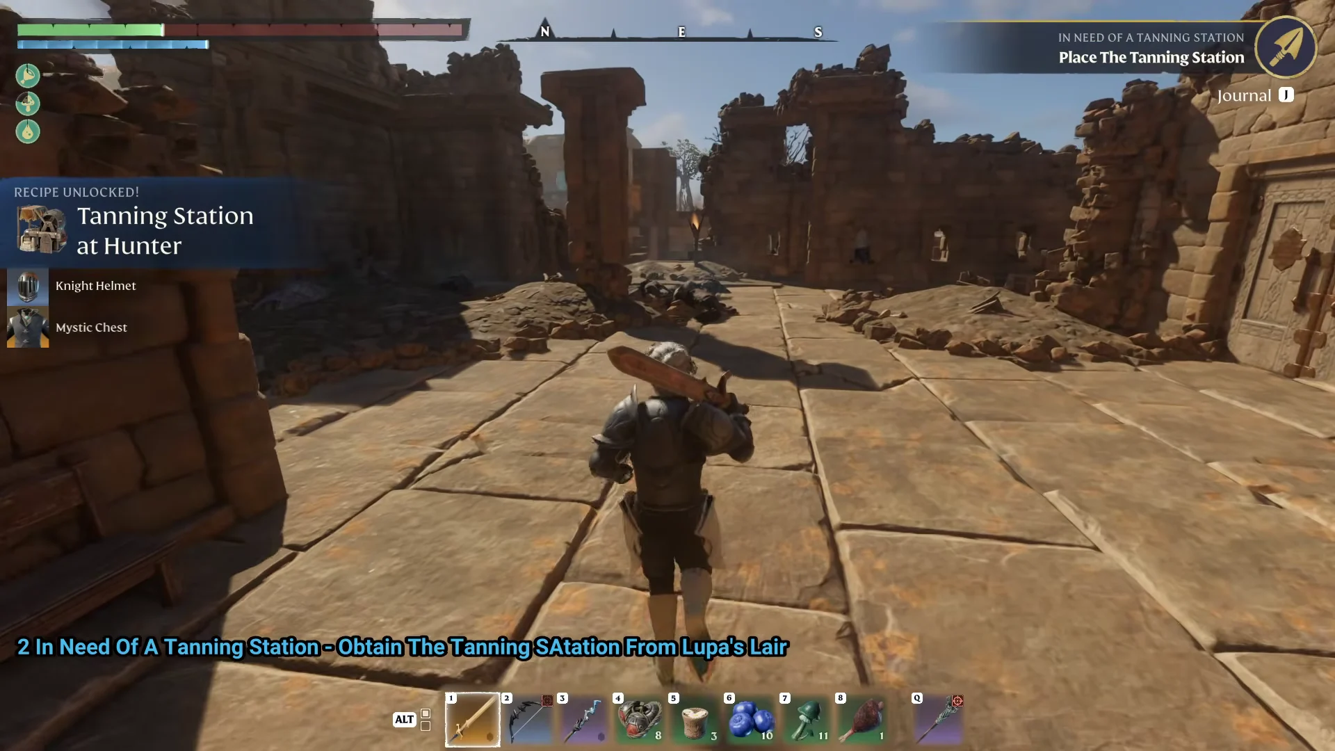Recipe unlocked: Tanning Station at Hunter