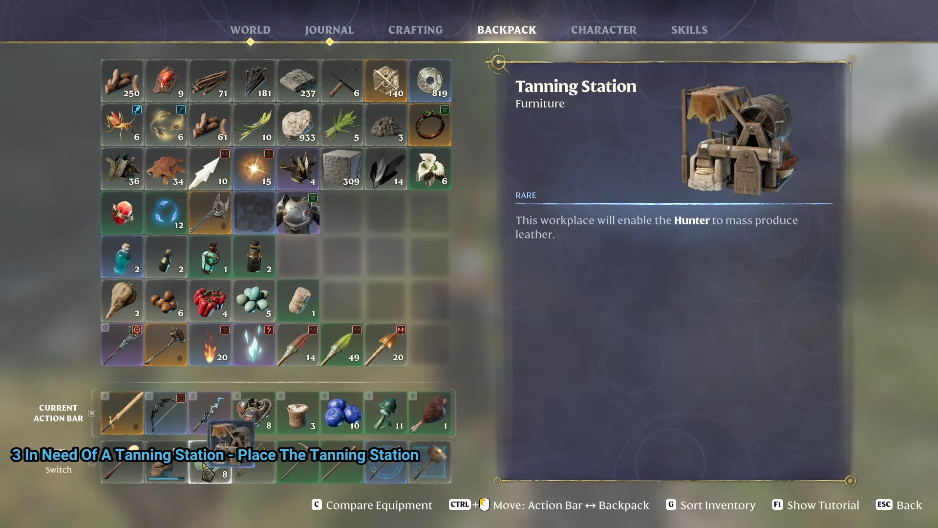 the Tanning Station item card