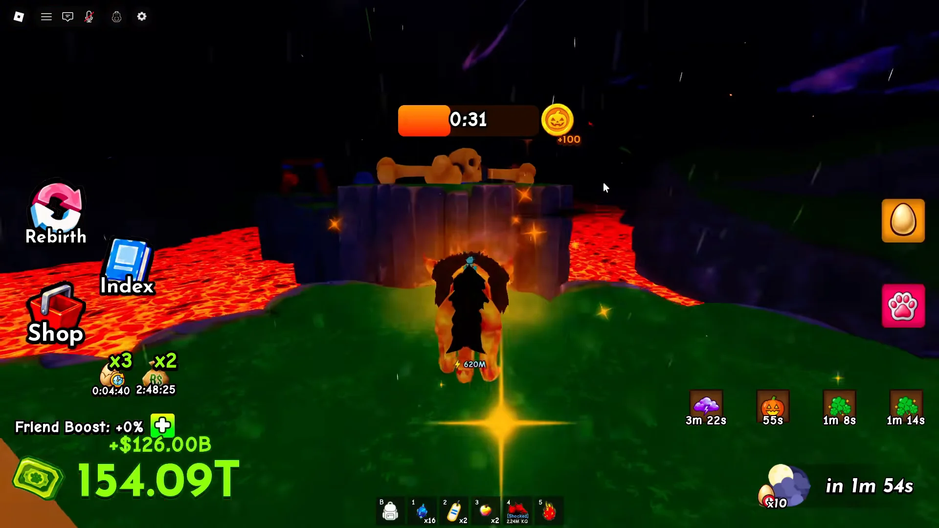 Ground pet requirement and jump strategy