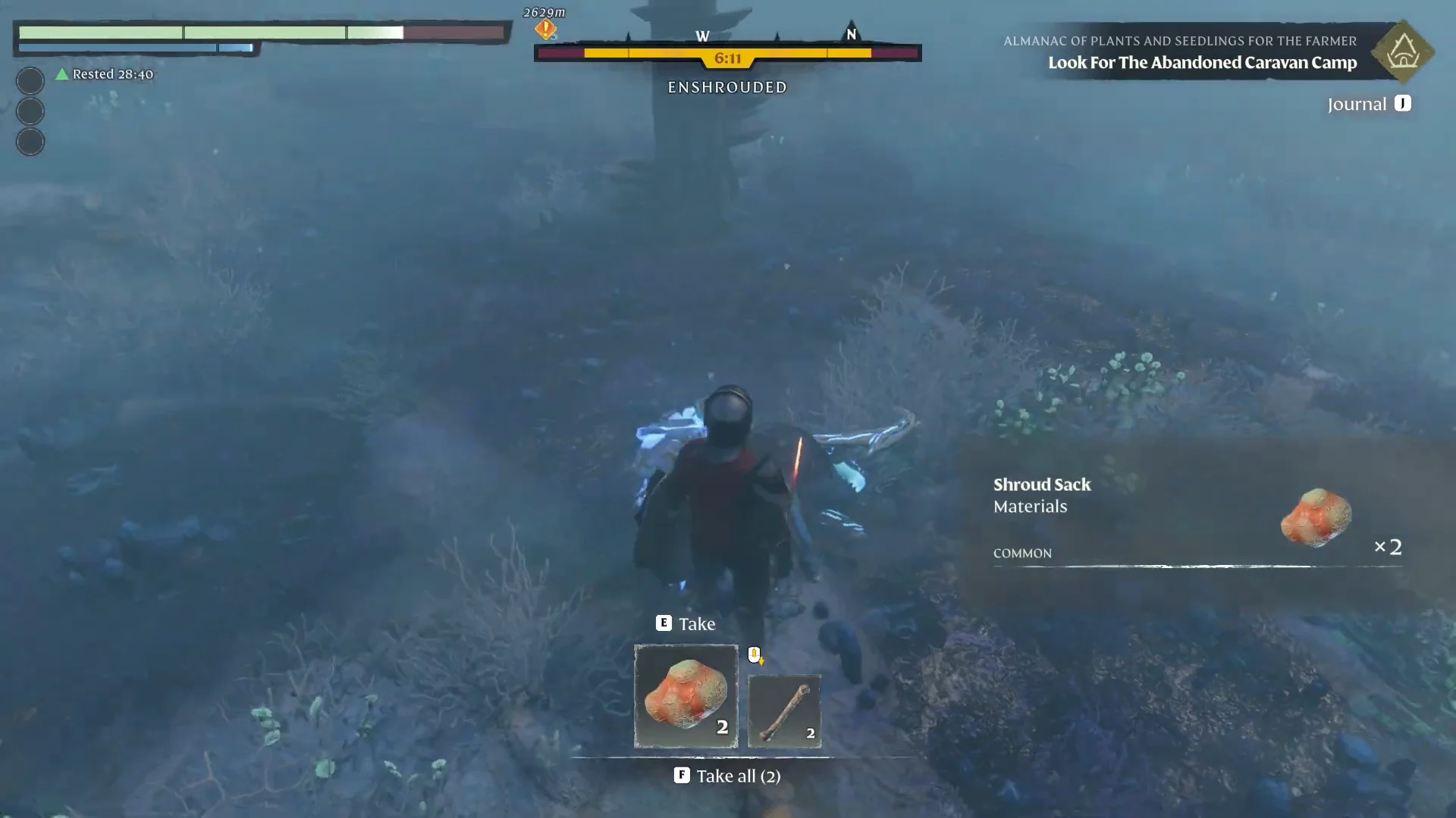 Shroud Sack x2 loot prompt (Take all)