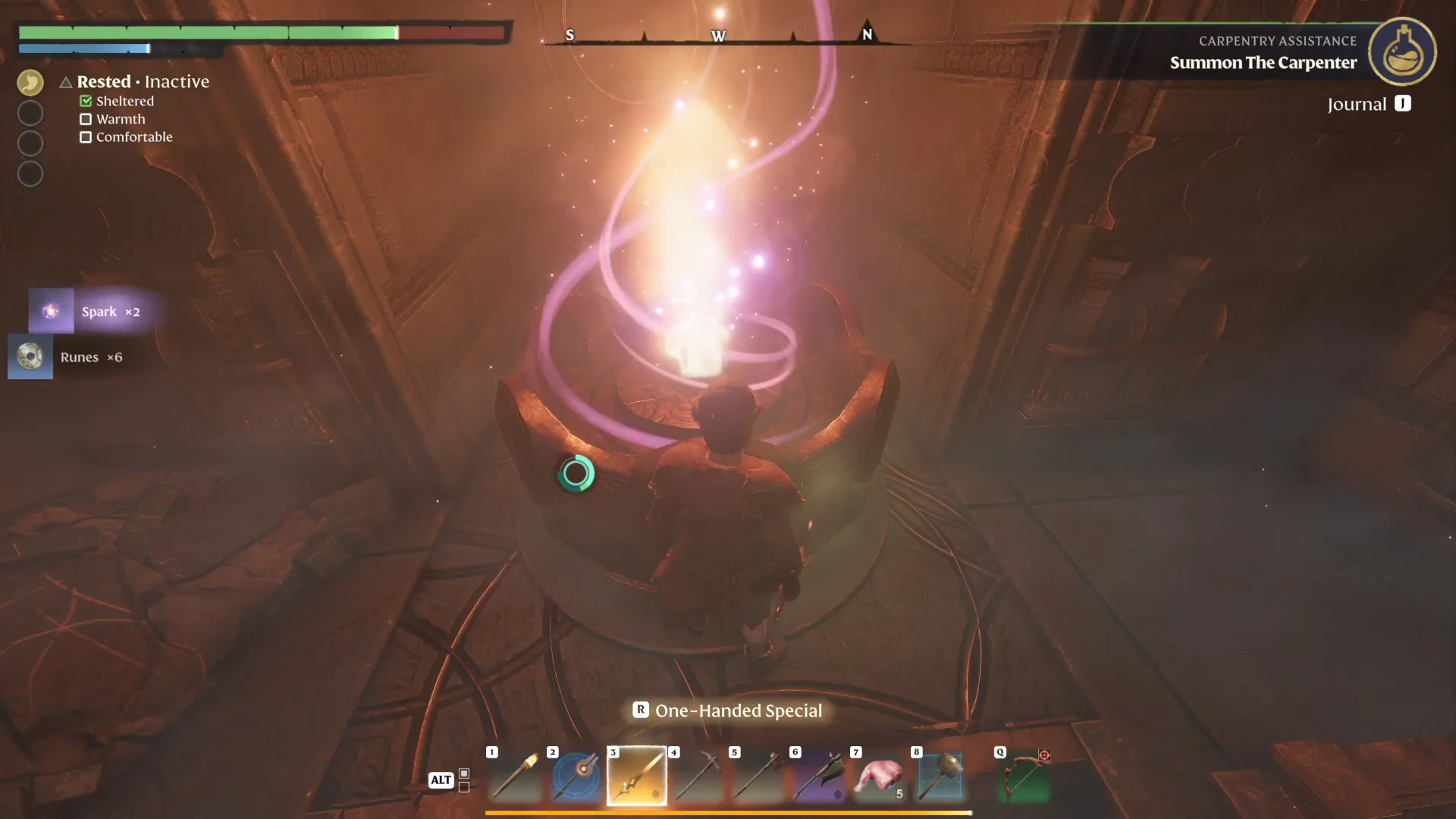 taking the Spark from the Flame inside the sanctum