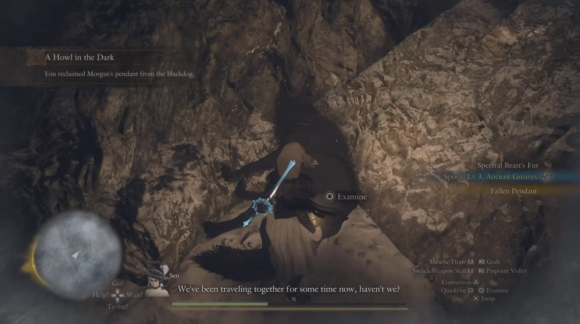 Fallen Pendant on the carcass