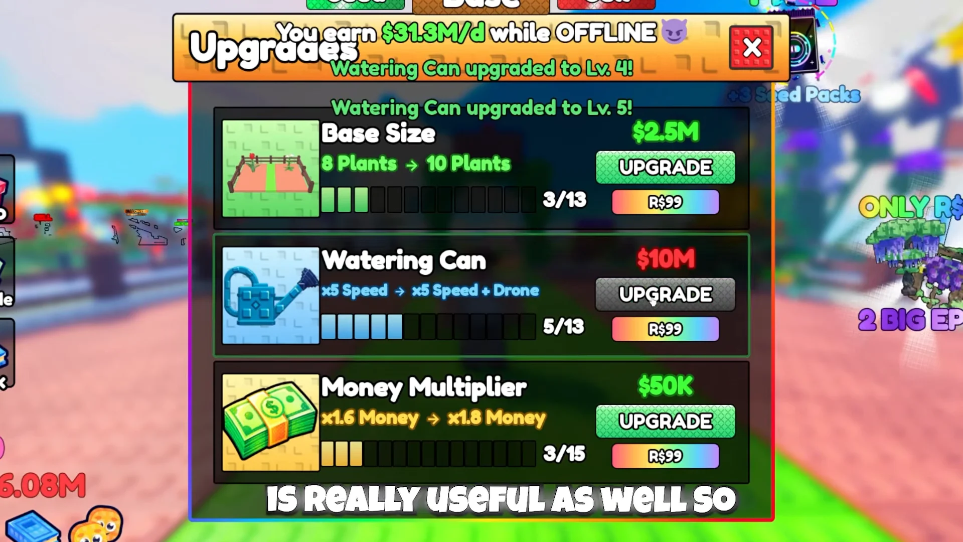 Purchasing Upgrades