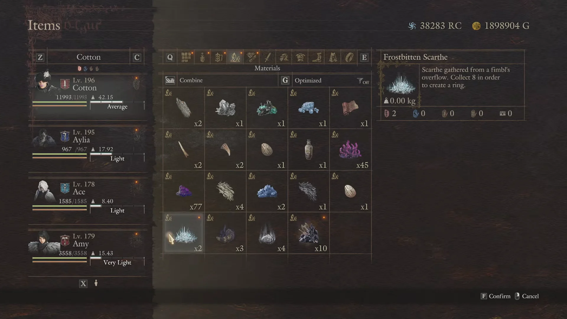 Farming Frostbitten Scarthe