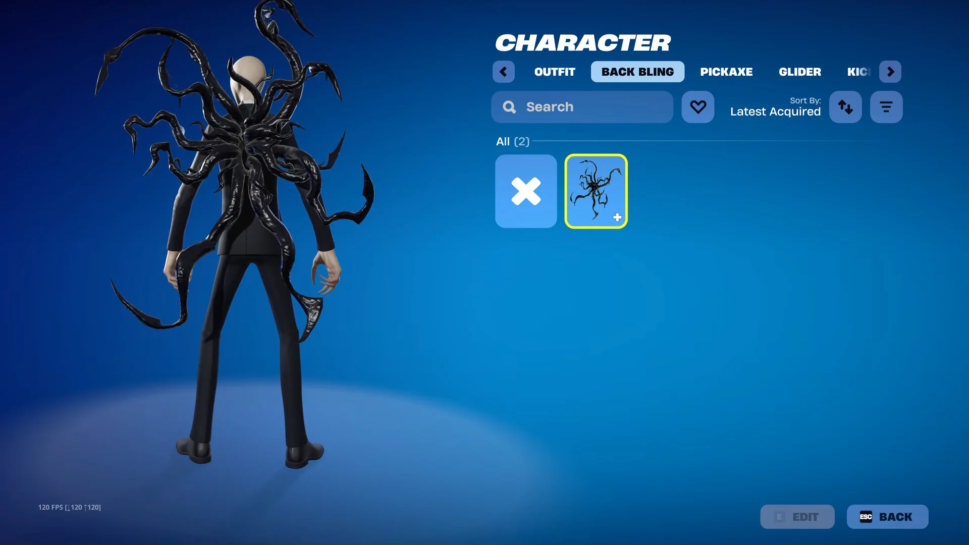 Tentacles of the Slender Man Back Bling