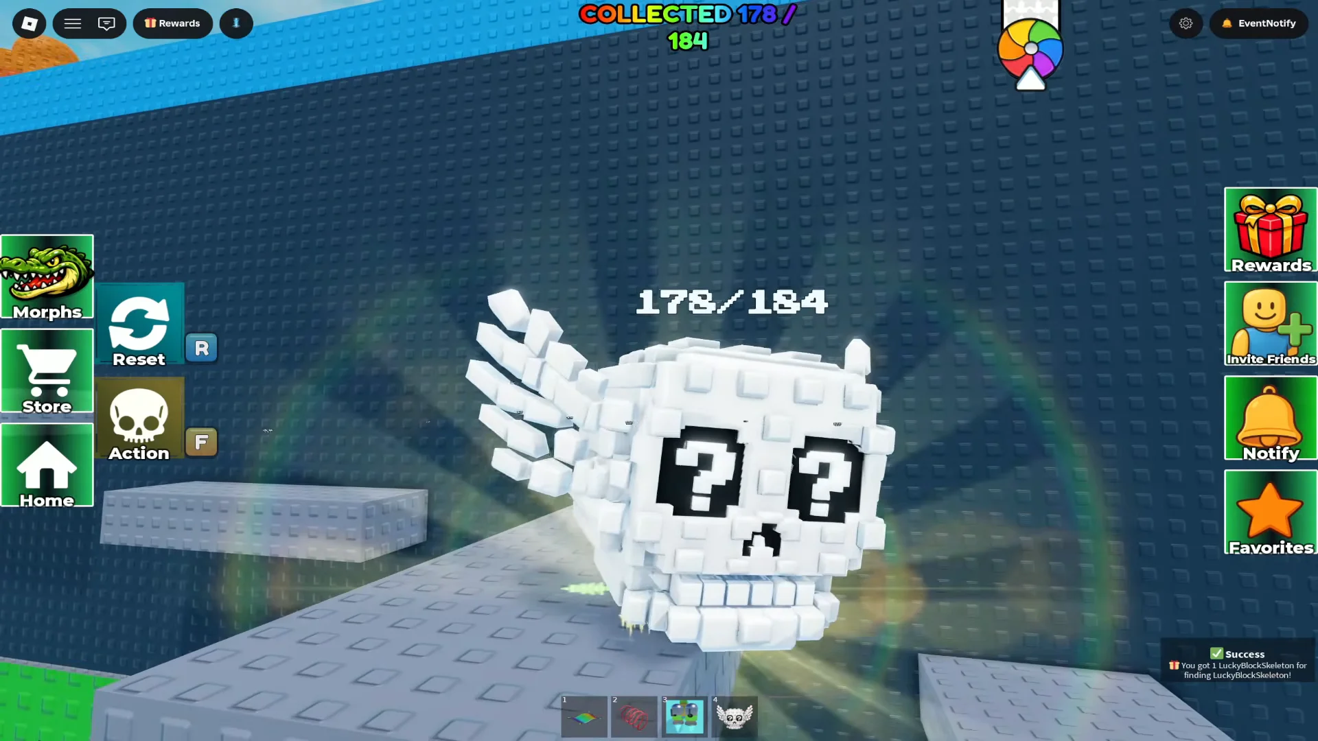 Finding LuckyWhiteSkullSkull