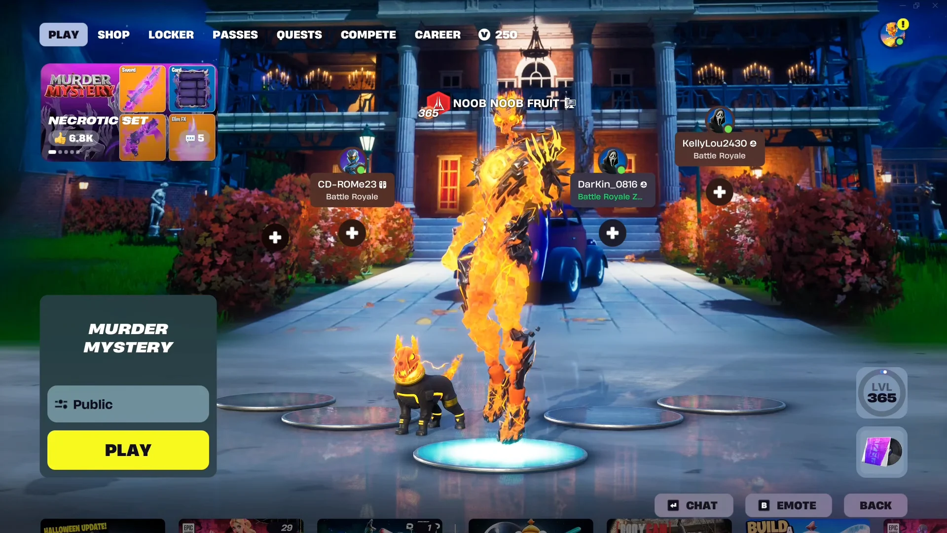 Party Setup & Map Selection