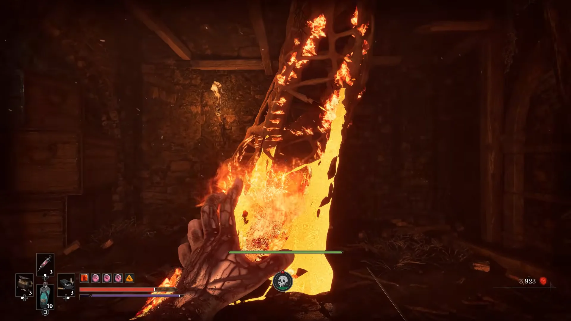 Burning the tendril barrier