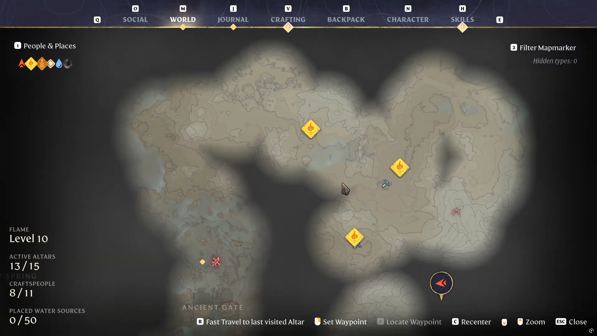 World Map & Location Explanation