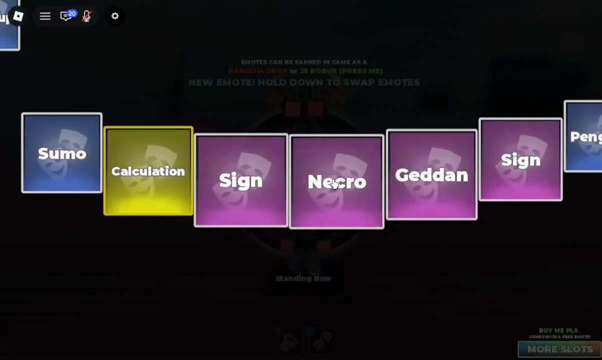 Emote Wheel & Free Spin