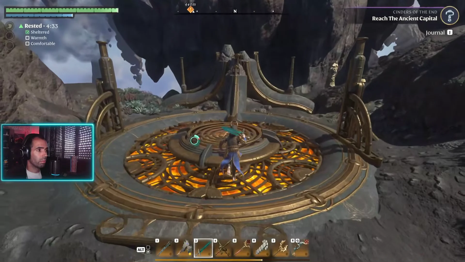 Floating rock platforms