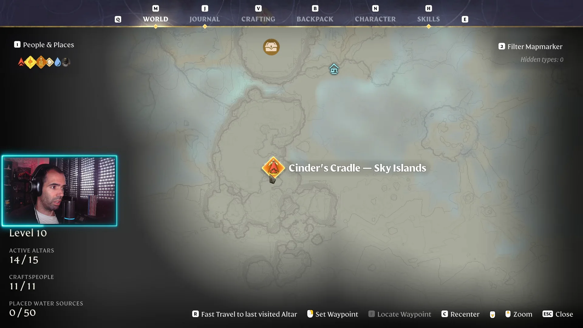 Cinder's Cradle arrival