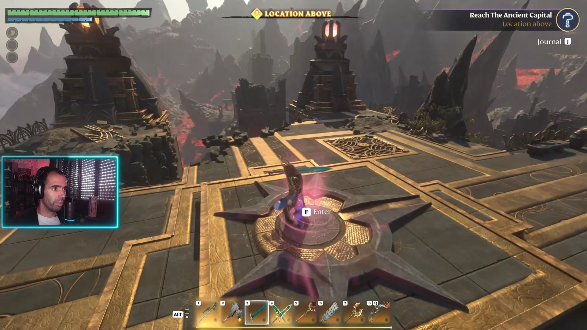 Upper platform teleport