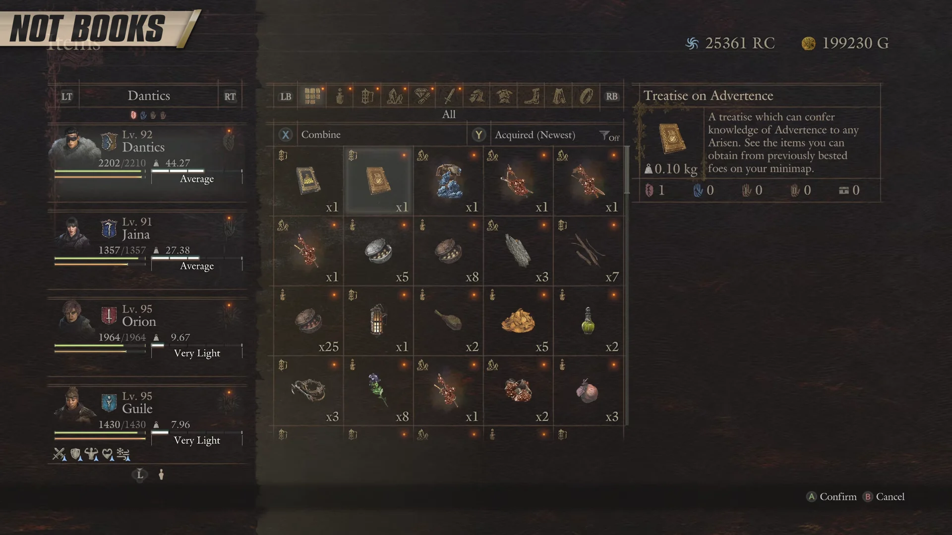 Identifying Treatises/Tomes & Augments