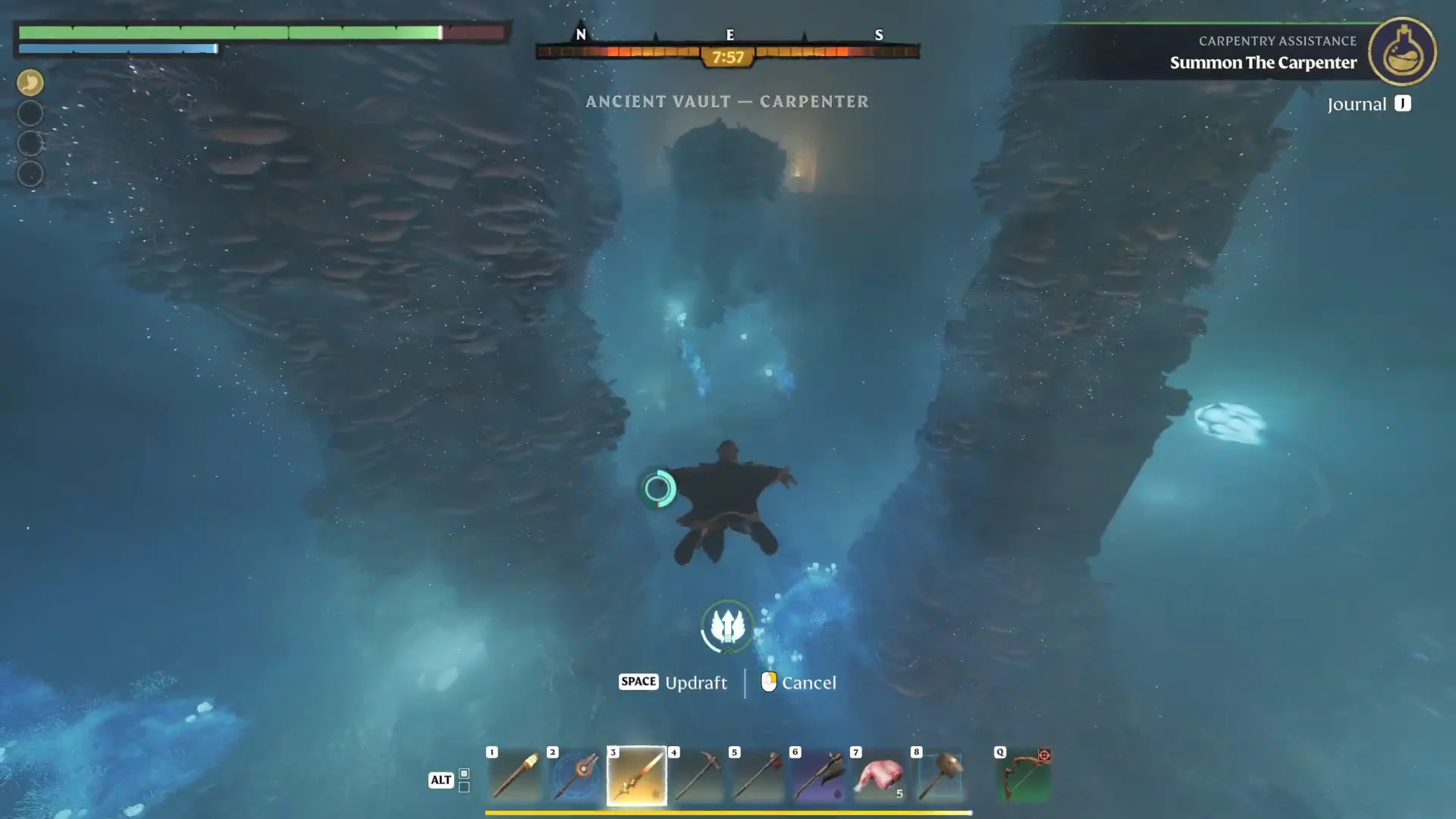 Gliding into the Shroud