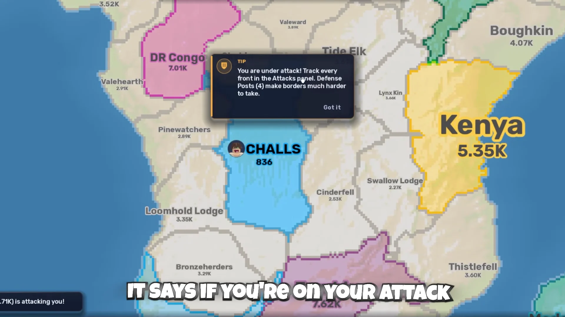 Under Attack & Border Defense Tip