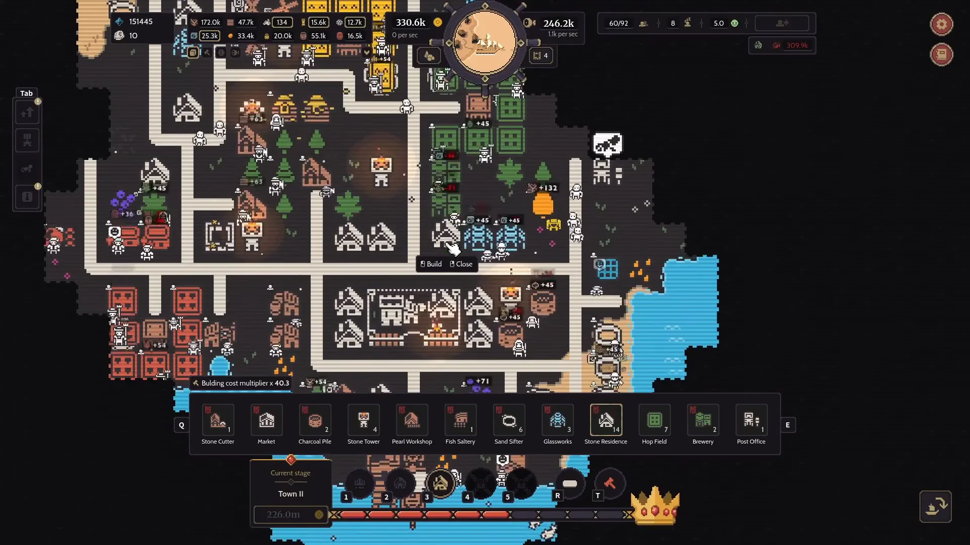 Expanding Town Tiers