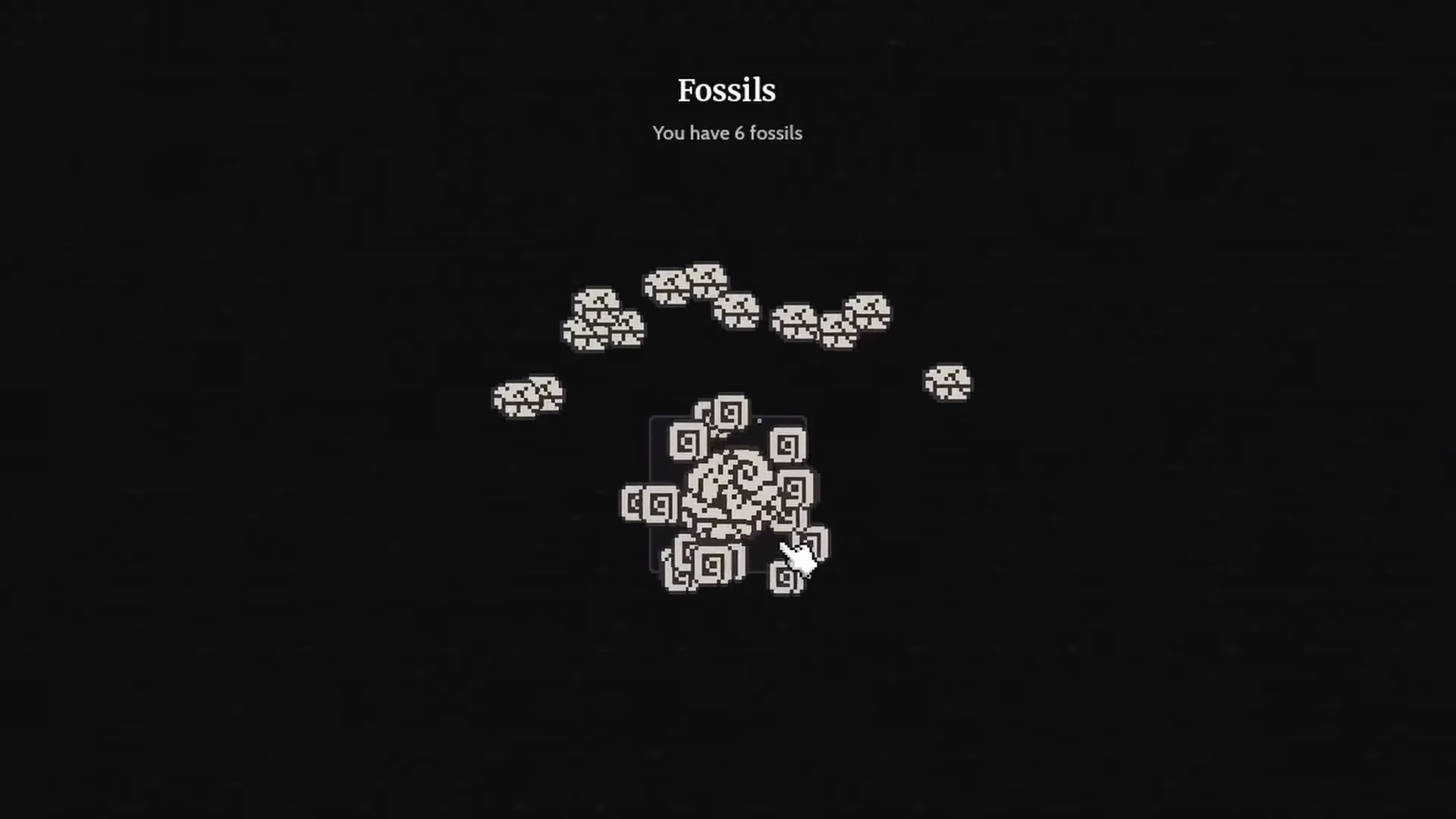Fossil Excavation Minigame