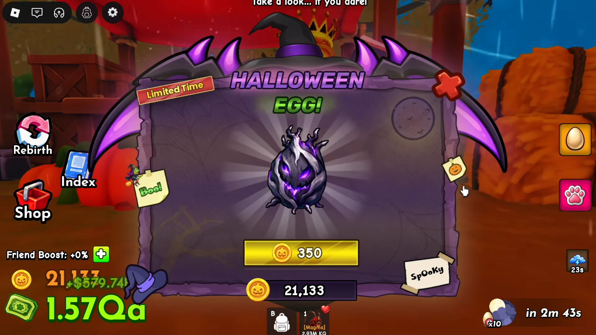 Buying Halloween Eggs (Eggs 1 to 11)