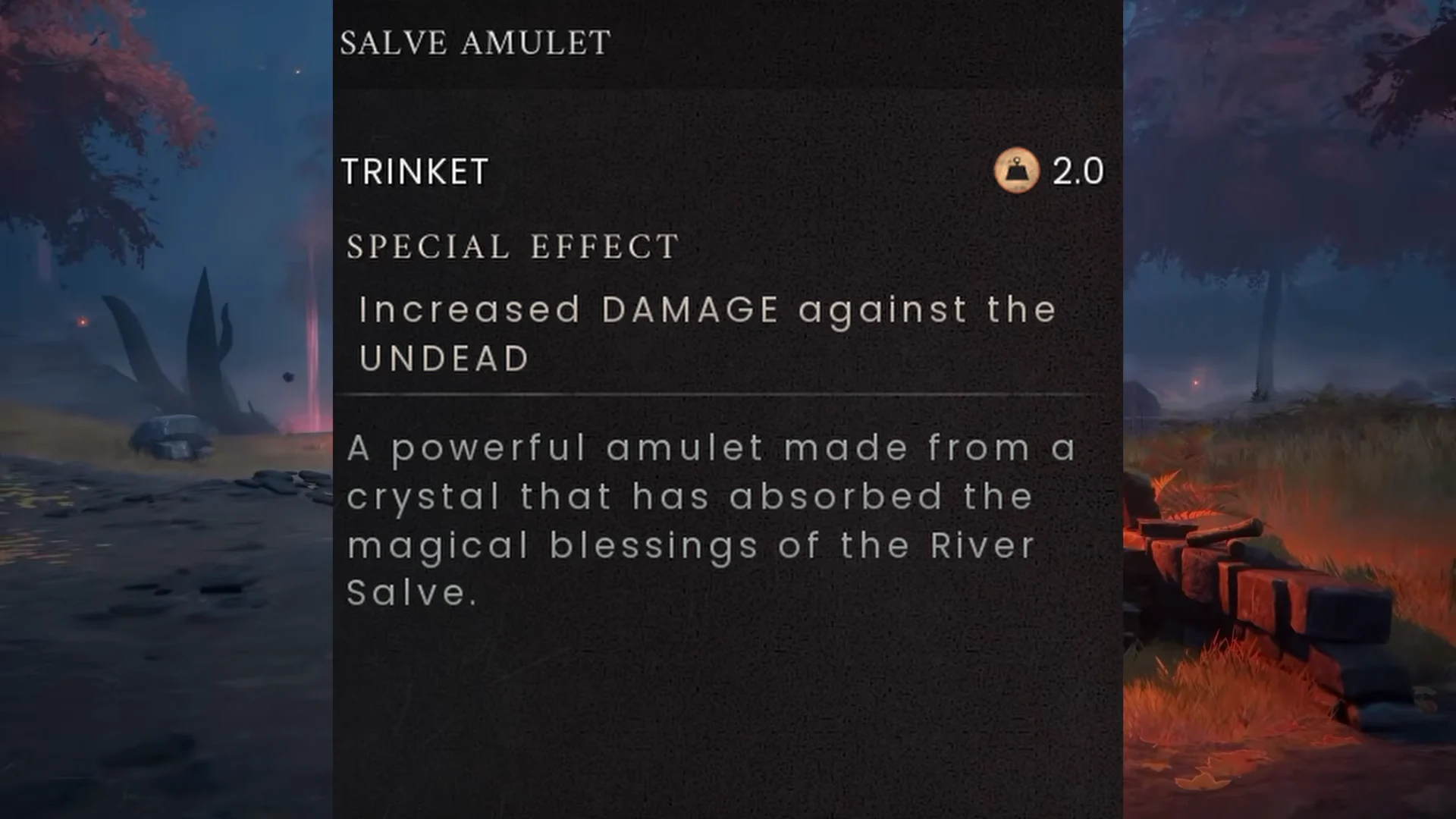 Salve Amulet Overview
