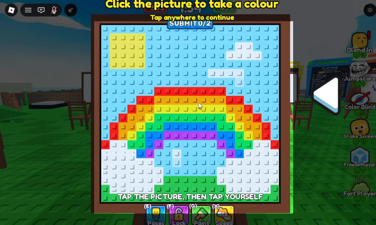 Blending In and Pixel Sampling