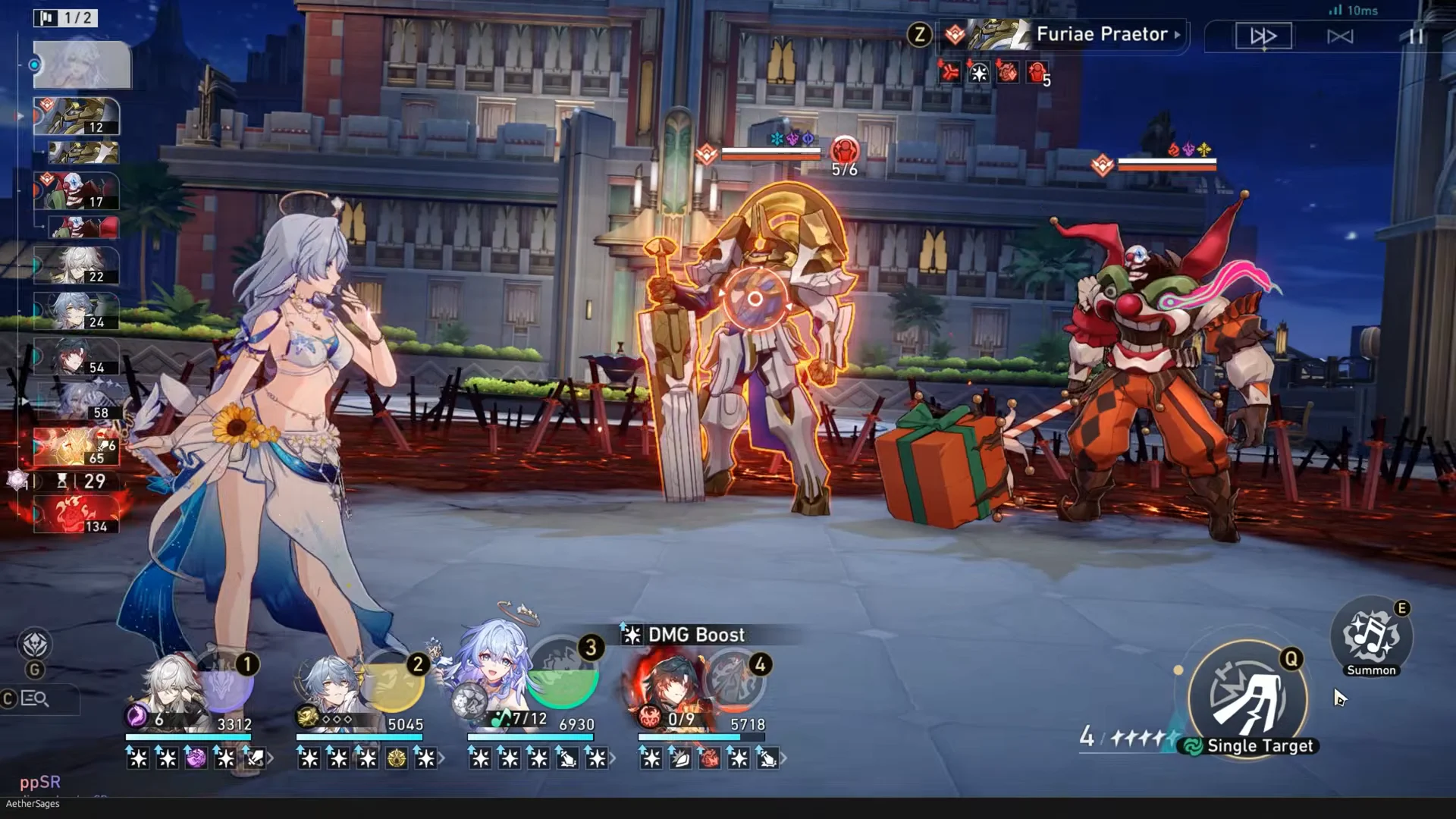 Battle 1 Wave 1 vs Furiae Praetor