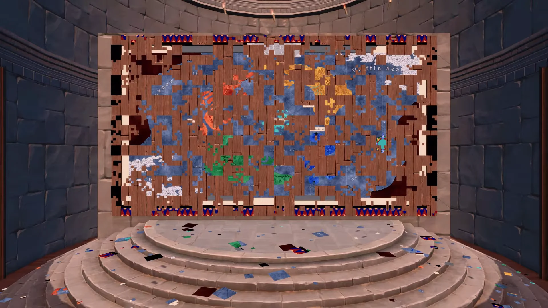 Progressing Map Wall