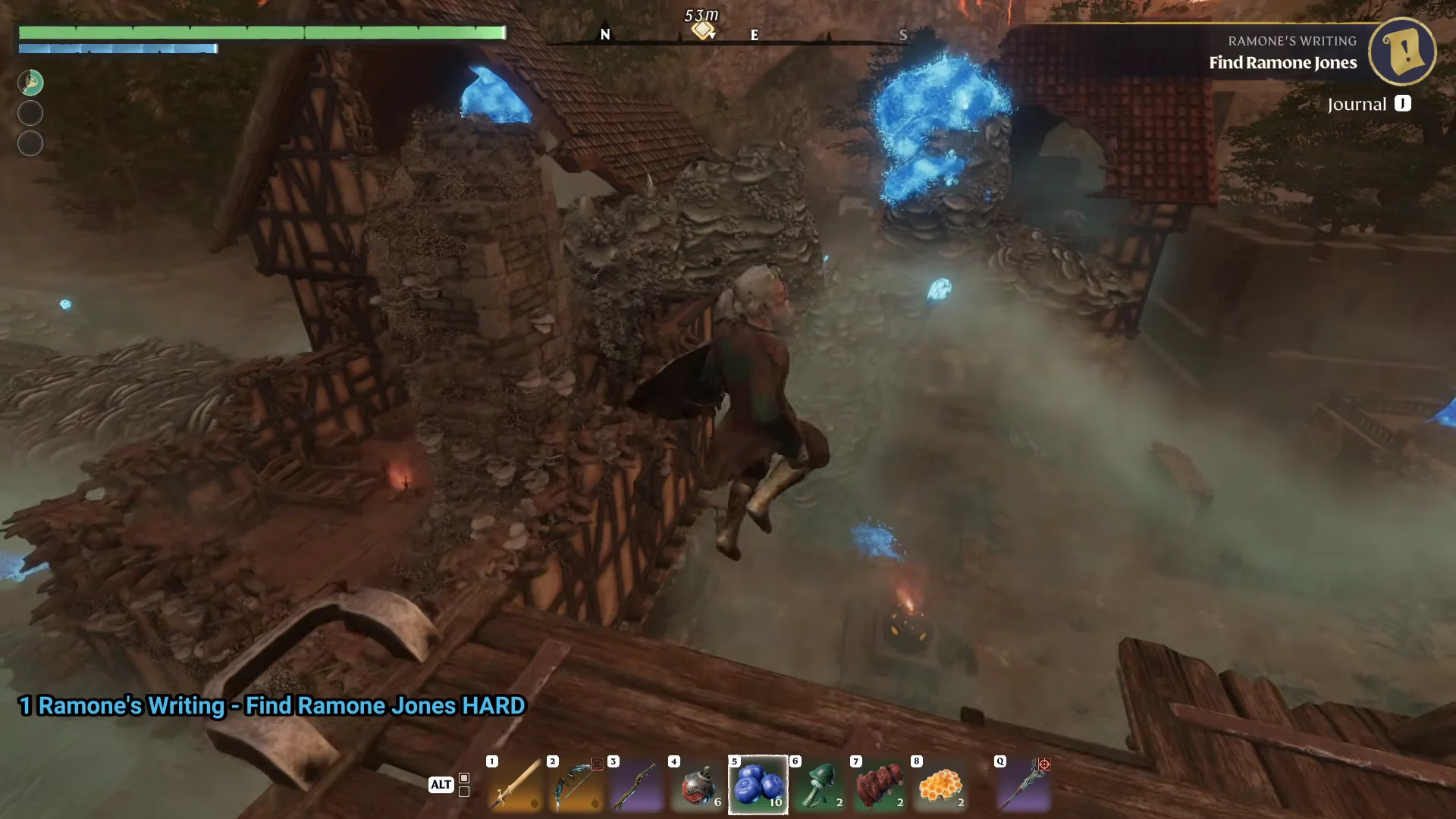 dropping into the house in the Shroud