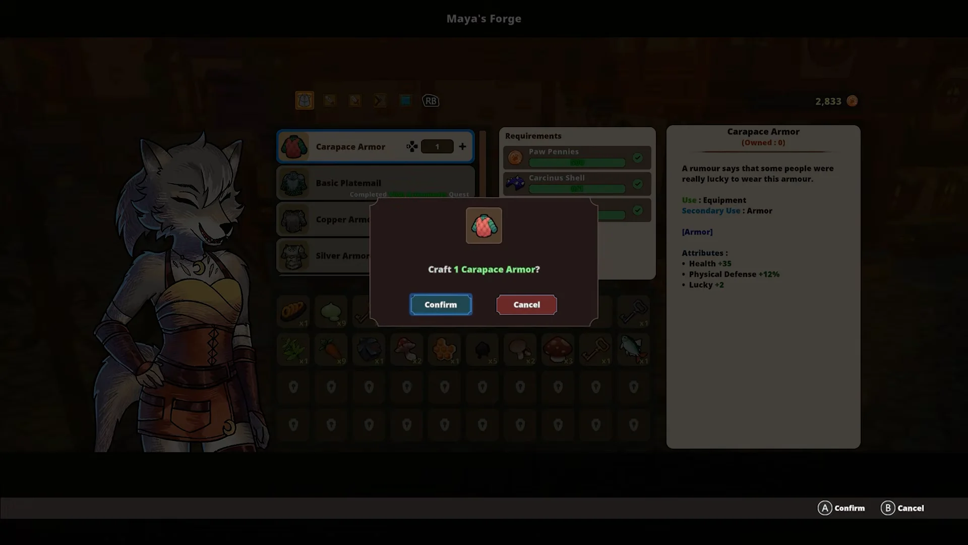 Blacksmithing & gear crafting